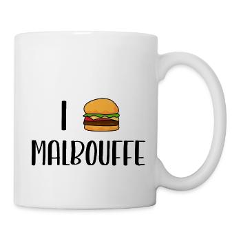 i love malbouffe - Mug blanc - blanc - Droite
