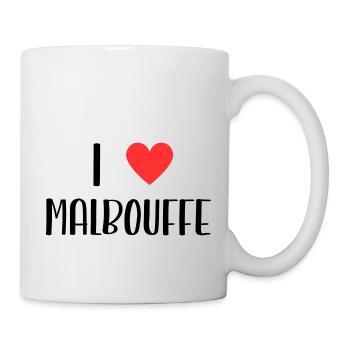 i love malbouffe - Mug blanc - blanc - Droite