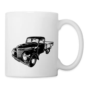 Camion transporteur à plateau Framo DDR IFA Oldtimer - Mug blanc - blanc - Droite