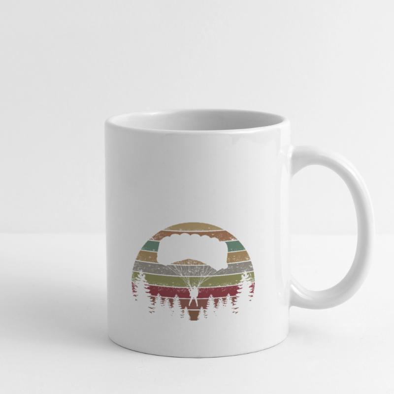 Skydive Evolution: Skydiver Design Mug blanc