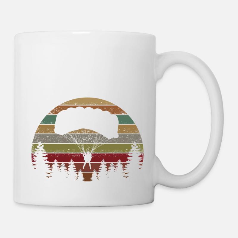 Skydive Evolution: Fallschirmspringer Design - Tasse - Weiß