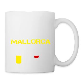 Lustiges PROFESSIONELLER MALLORCA URLAUBER, Saufen - Tasse - Weiß - Rechts