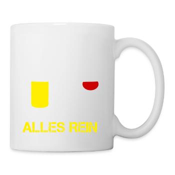 Mallorca BIER VOR WEIN? HEUTE LASS ICH ALLES REIN! - Tasse - Weiß - Rechts