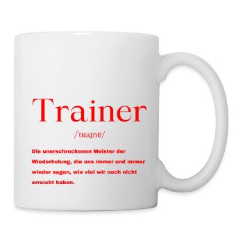Trainer Definition - Tasse - Weiß - Rechts