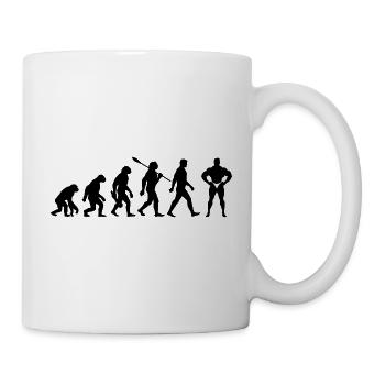 Evolution Musculation Musculation - Mug blanc - blanc - Droite
