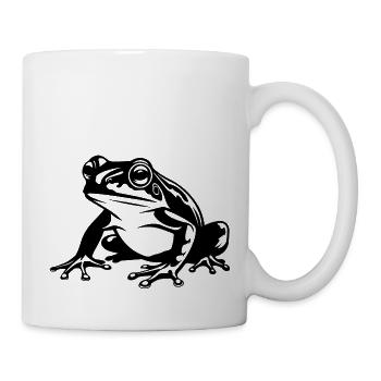 Crapaud amphibien grenouille - Mug blanc - blanc - Droite