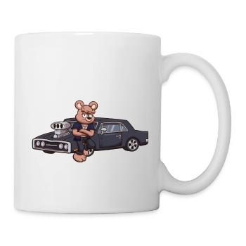 Schneller und wütender Teddybär - Tasse - Weiß - Rechts