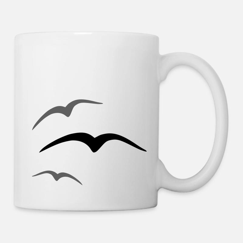 Vogel 3 - Tasse - Weiß