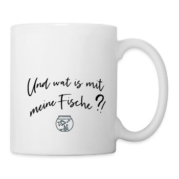 Fische Ritter Spruch Familie - Tasse - Weiß - Rechts