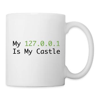 My 127.0.0.0.1 Is My Castle - Mug blanc - blanc - Droite