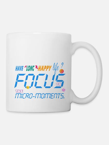 focus on the micro-moments - Mug blanc - blanc