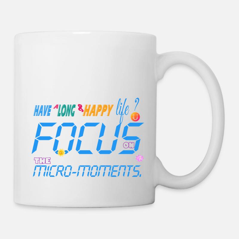 focus on the micro-moments - Mug blanc - blanc