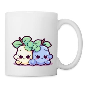 Mak et bok les raisins kawaii - Mug blanc - blanc - Droite