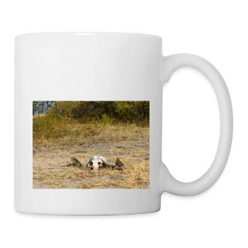 crâne d’un buffle du Cap Paysage en Namibie - Mug blanc - blanc - Droite