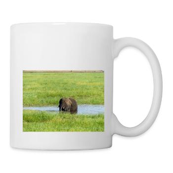 Landscape in Chobe National Park on Sedudu - Mug - white - Right