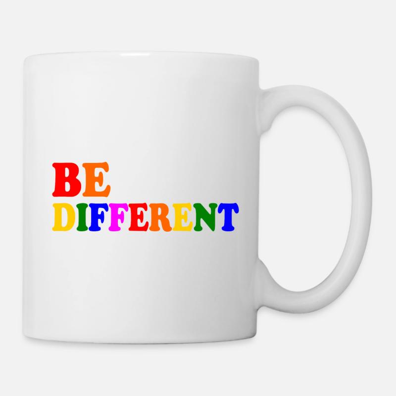 Be different - Tasse - Weiß