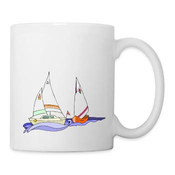 Segelboote - Tasse - Weiß - Rechts