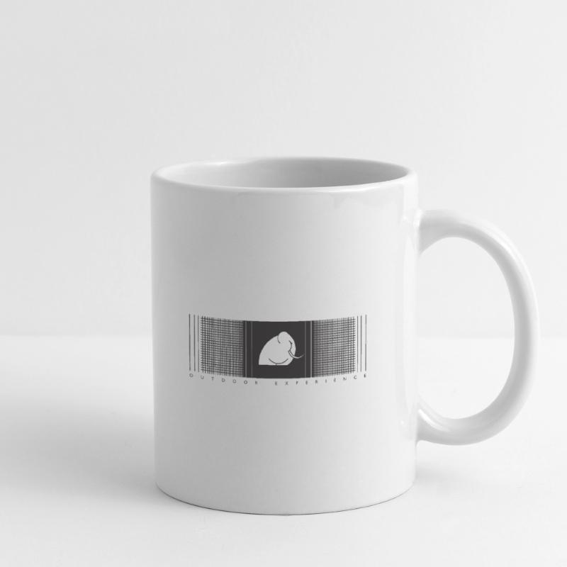Modèle de vérification du gradient Mamood Mug blanc