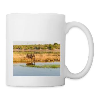 Paysage dans le parc national de Chobe sur l’île de Sedudu - Mug blanc - blanc - Droite