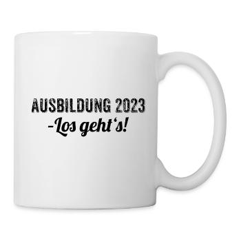 Ausbildung 2023 Los geht's Handwerk, Azubi, Lehre - Tasse - Weiß - Rechts