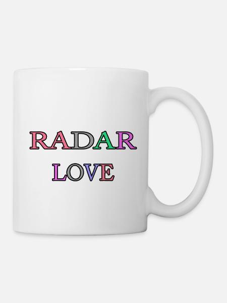 Radar Liebe - Tasse - Weiß