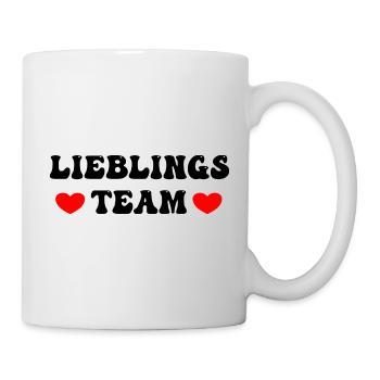 Lieblingsteam - Tasse - Weiß - Rechts