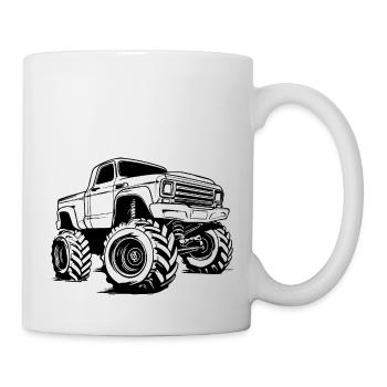 Monstertruck Monster Truck Liebhaber Fan - Tasse - Weiß - Rechts