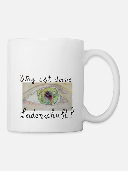 Was ist deine Leidenschaft - Häkeln - Tasse - Weiß