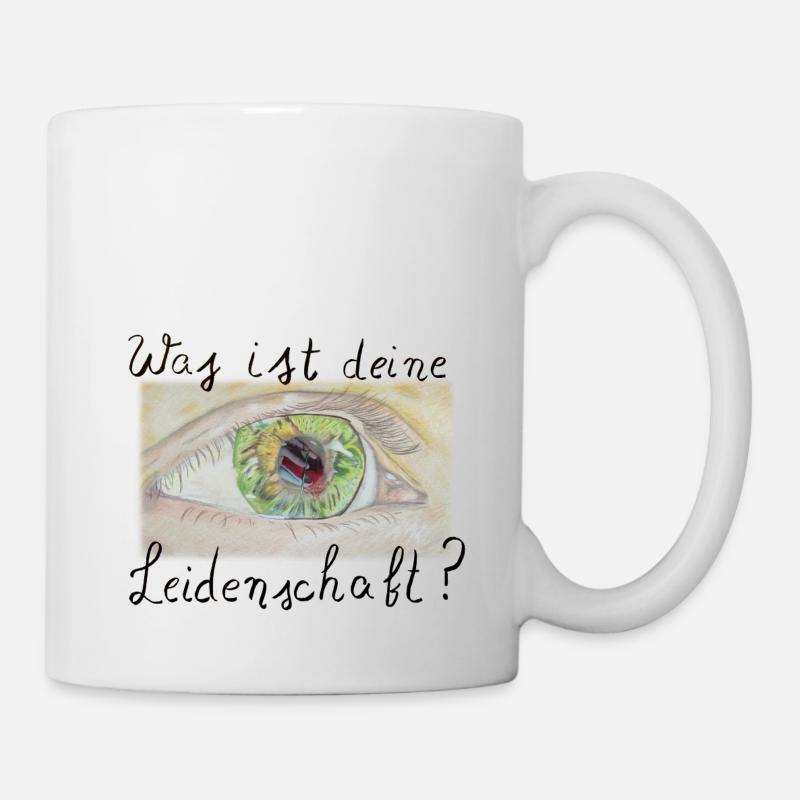 Was ist deine Leidenschaft - Häkeln - Tasse - Weiß