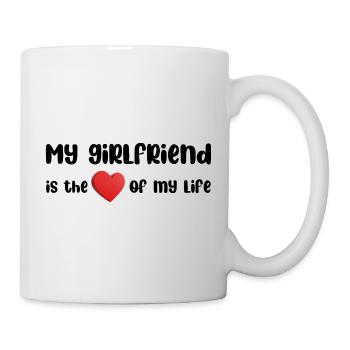 My girlfriend is the love - Mug blanc - blanc - Droite
