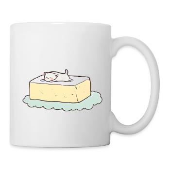 Cat on Toast: A Minimalist Work of Art - Mug - white - Right