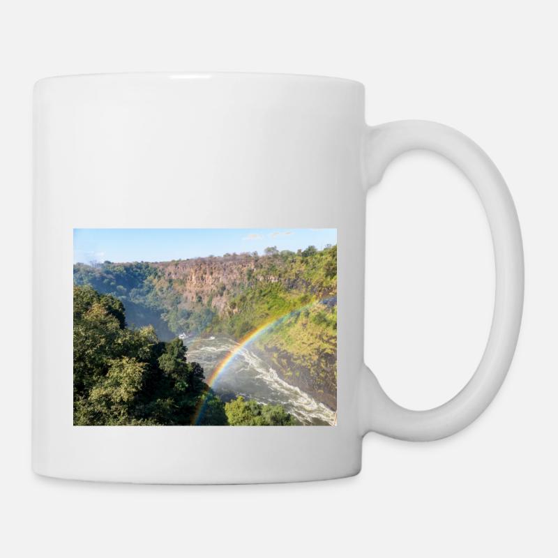 Schlucht in der Nähe der Victoriafälle in Simbabwe - Tasse - Weiß