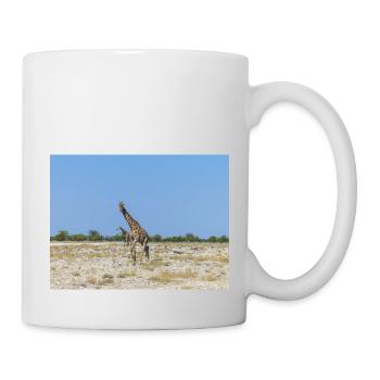 girafe et paysage dans un parc national d’Etosha - Mug blanc - blanc - Droite