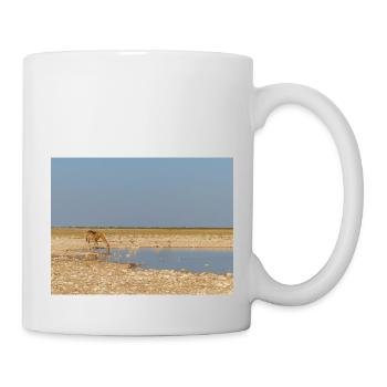 Giraffe und Landschaft im Etosha Nationalpark - Tasse - Weiß - Rechts