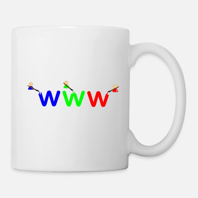 Couleur WWW - Mug blanc - blanc