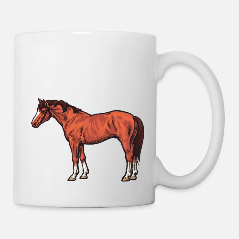 Pferde - Tasse - Weiß