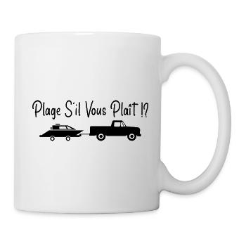 Plage S'il Vous Plaît !? - Mug blanc - blanc - Droite