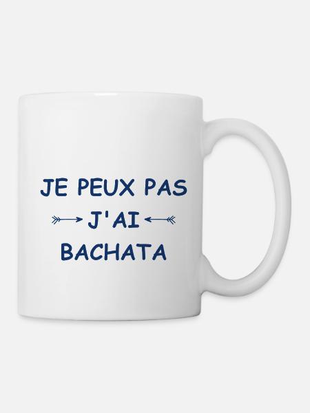 Je peux pas j'ai bachata - Mug blanc - blanc