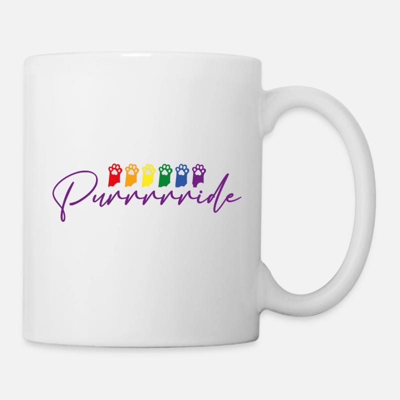 Katze Pride - Tasse - Weiß