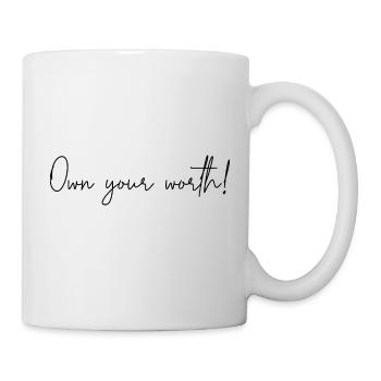 Reconnaissez votre valeur - Mug blanc - blanc - Droite