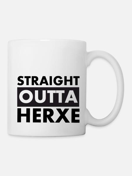 Straigt OUTTA HERXE Herxheim Pfalz - Tasse - Weiß