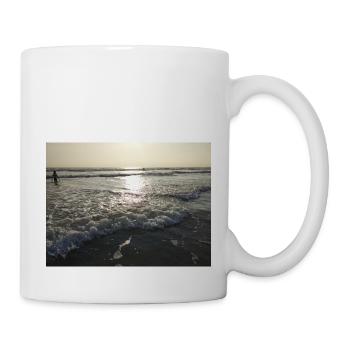 Mer, plage, vague, surf - Mug blanc - blanc - Droite