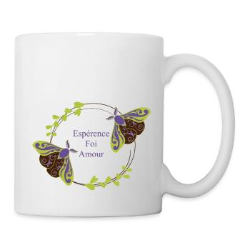 Espérence, foi, amour - Mug blanc - blanc - Droite