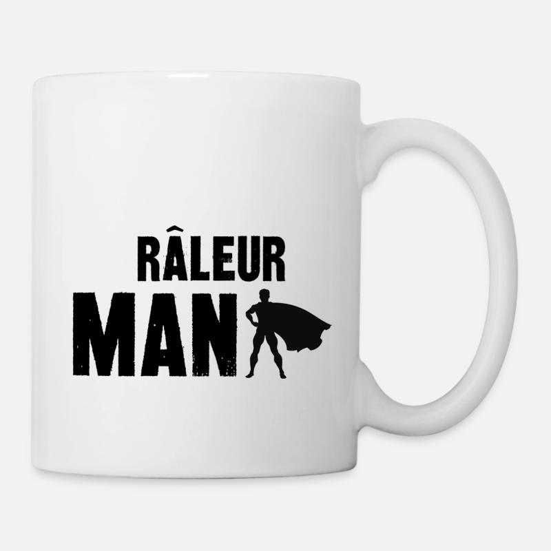 râleur man - Mug blanc - blanc