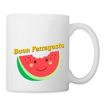 Buon Ferragosto, vacances en Italie, Vacances Italie - Mug blanc - blanc - Droite