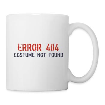 Error 404 Costume not found - Mug - white - Right