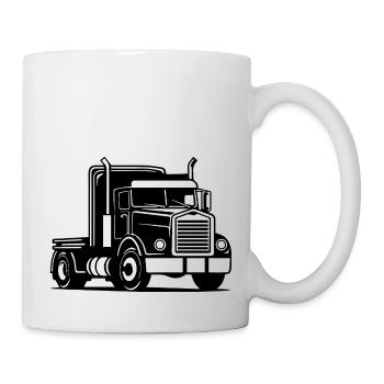 Camionneur Camion Camion - Mug blanc - blanc - Droite