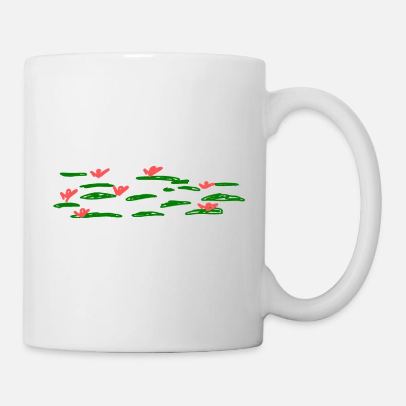 Seerosen - Tasse - Weiß