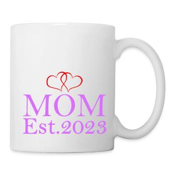 mom est 2023 - Tasse - Weiß - Rechts