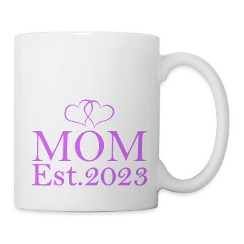 mom est 2023 - Tasse - Weiß - Rechts